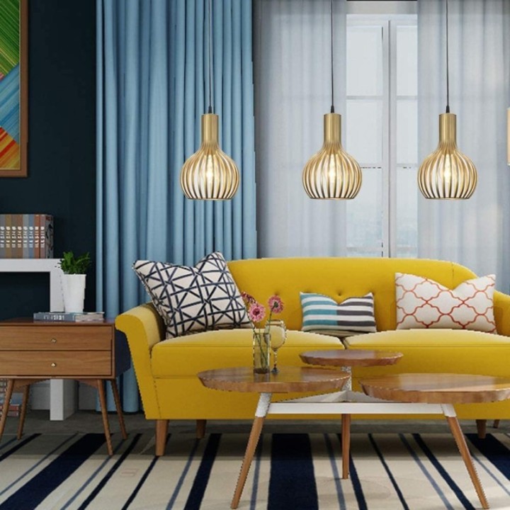 Lámpara colgante elegante dorada