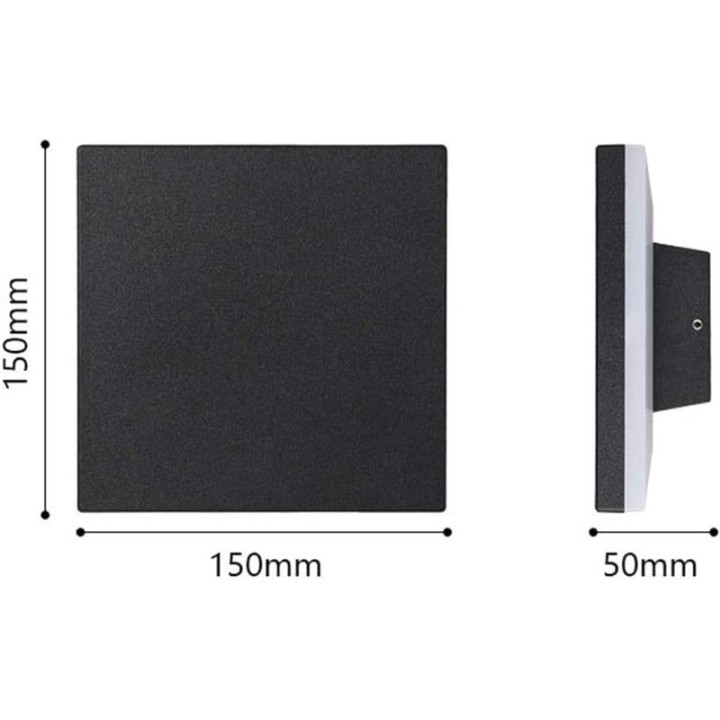 Lámpara de pared exterior cuadro