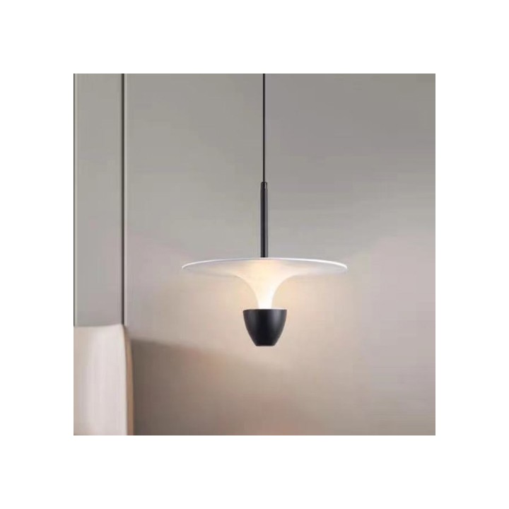 Lámpara colgante led estilo  nórdico (café, blanco o negro)