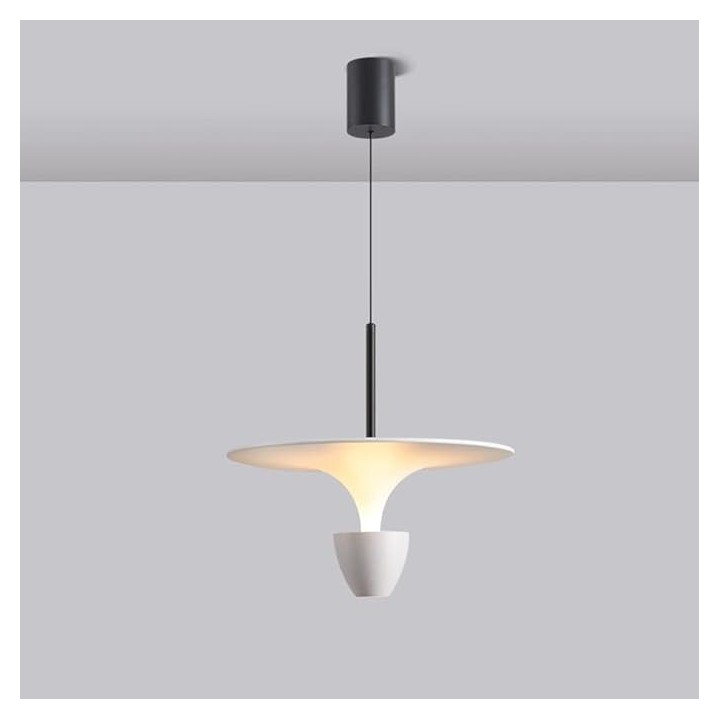 Lámpara colgante led estilo  nórdico (café, blanco o negro)