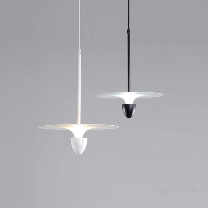 Lámpara colgante led estilo  nórdico (café, blanco o negro)