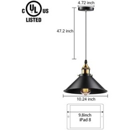 Lampara Colgante Industrial tipo Copa Grande