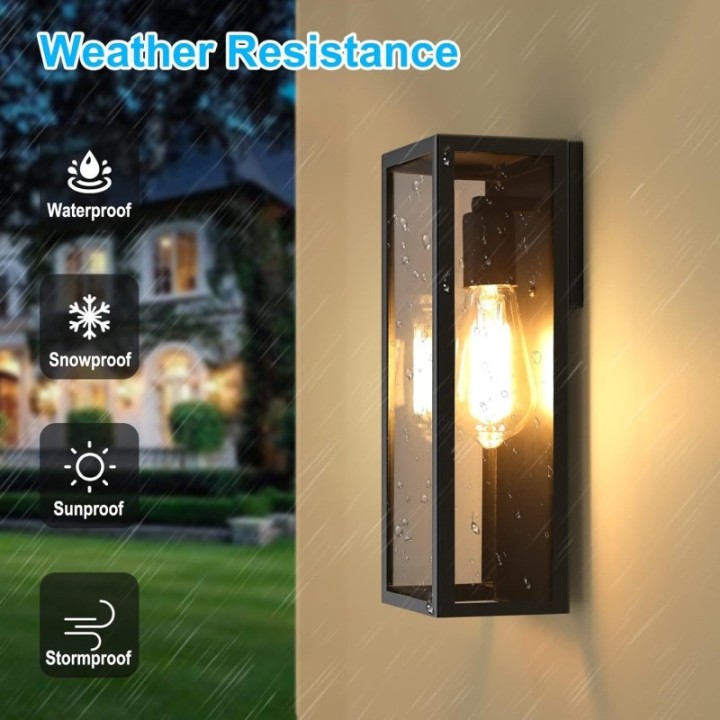 Lámpara de Pared Tipo Farol Moderno (1 Unidad)