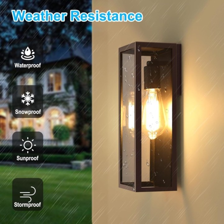 Lámpara de Pared Tipo Farol Moderno (1 Unidad)