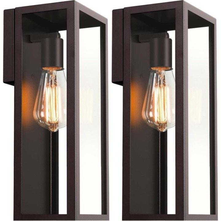 Lámpara de Pared Tipo Farol Moderno (1 Unidad)