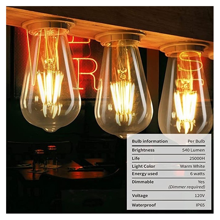 Foco Vintage luz Cálida 4W