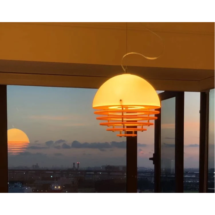 Lámpara colgante atardecer