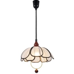 Lámpara colgante de tela estilo oriental