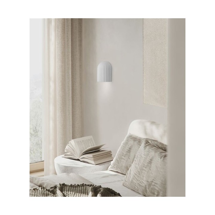 Lámpara de pared de resina color blanco o café