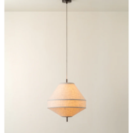 Lámpara colgante de tela estilo oriental