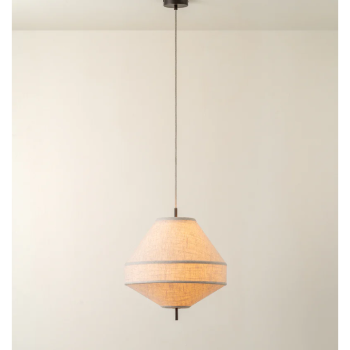 Lámpara colgante de tela estilo oriental