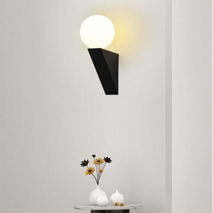 Lámpara de pared blanco o negro