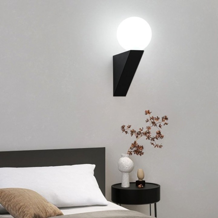 Lámpara de pared blanco o negro