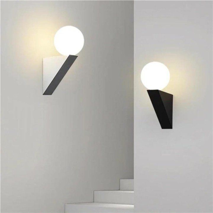 Lámpara de pared blanco o negro