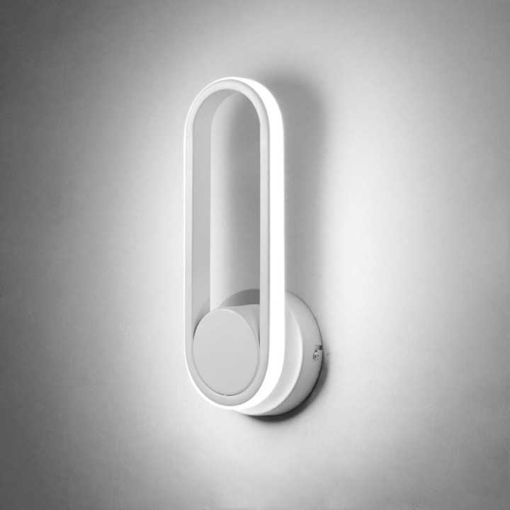 Lámpara de pared moderna negra o blanca