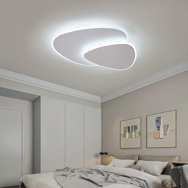 Lámpara de cielo elegante blanca