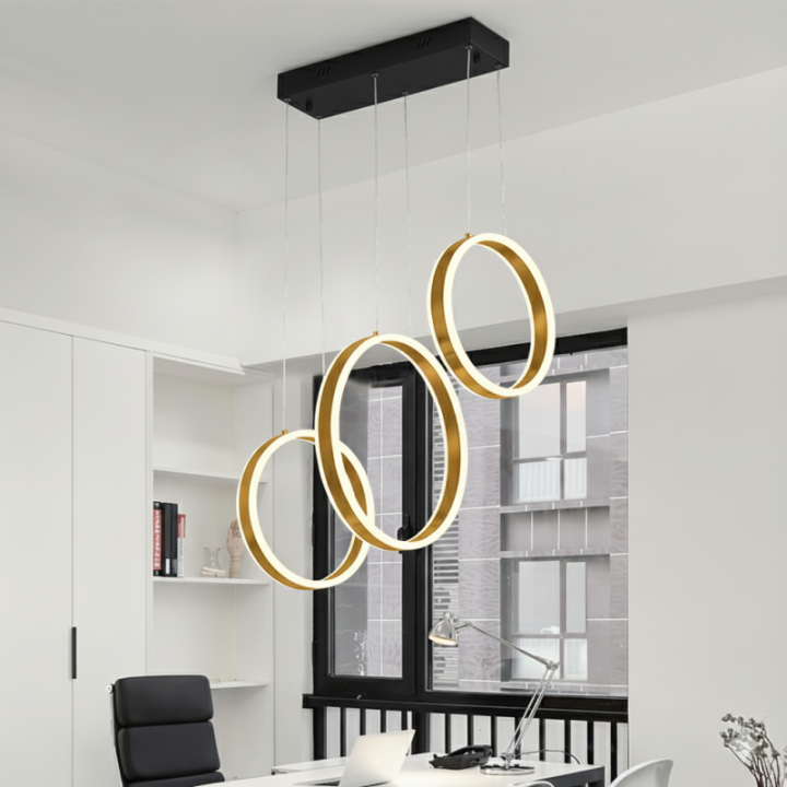 Lámpara colgante aros LED