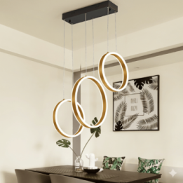 Lámpara colgante aros LED