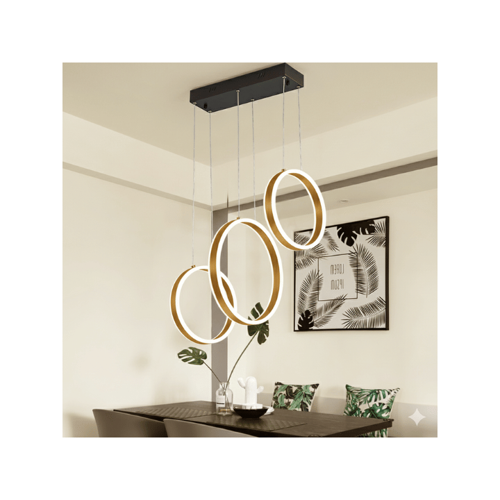 Lámpara colgante aros LED