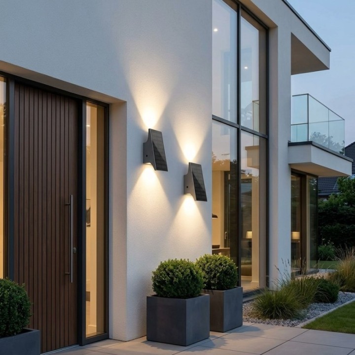 Lámpara solar de pared estilo moderno (2 unidades)