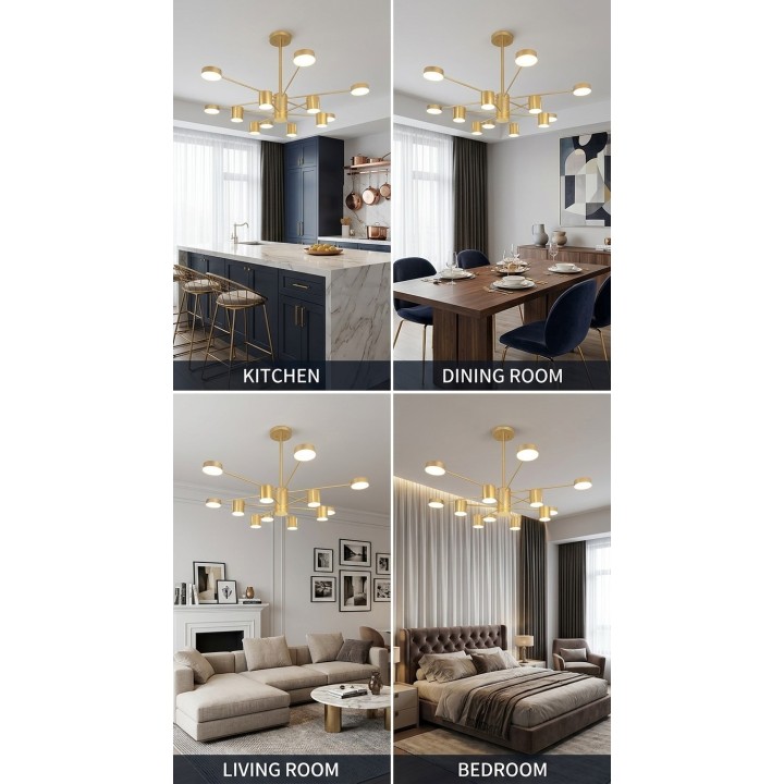 Lámpara de cielo 12 luces LED