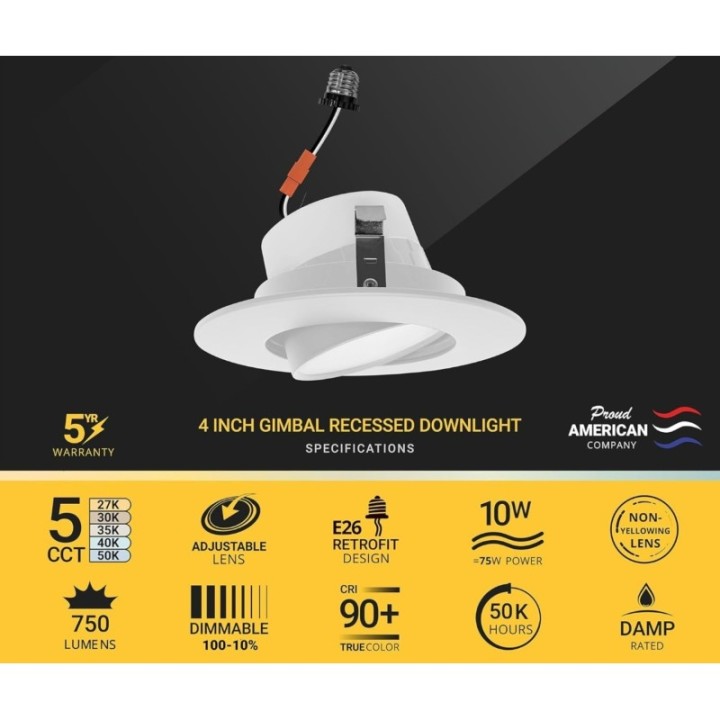 Luces LED empotrables dirigibles