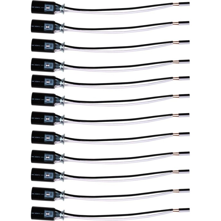 Portabombillo E12 con cable de 6 pulgadas