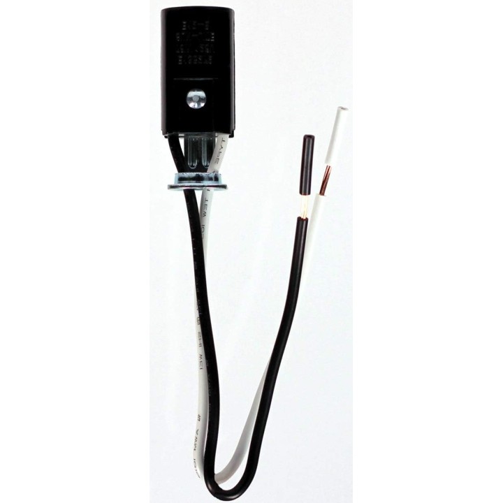Portabombillo E12 con cable de 6 pulgadas