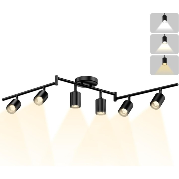 Riel de 6 luces
