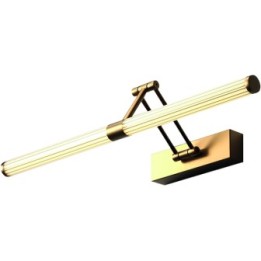 Lámpara de pared brazo flexible LED dorada