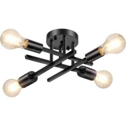 Lámpara de cielo geométrica de 4 luces