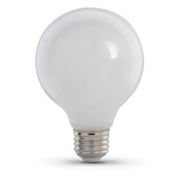 Foco G25 luz cálida vidrio blanco